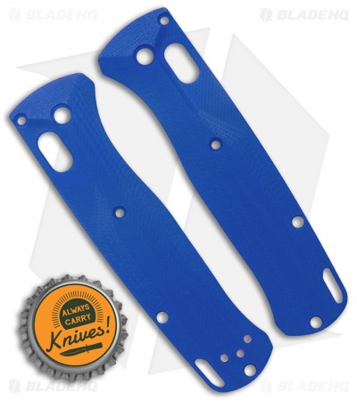 Flytanium Custom Crossfade G-10 Scales for Benchmade Bugout - Blue