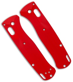 Flytanium Custom Crossfade G-10 Scales for Benchmade Bugout - Fire Red