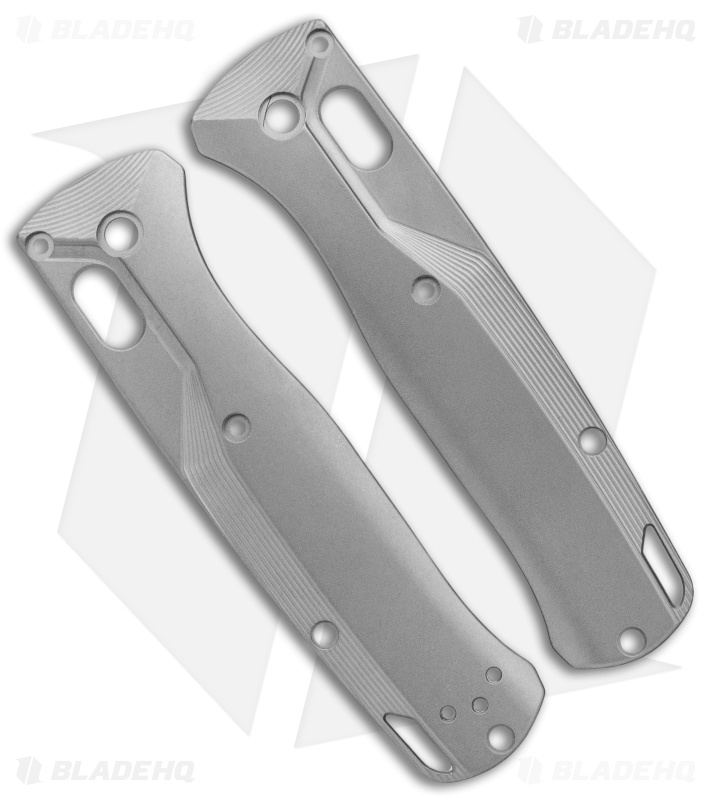 Flytanium Custom Crossfade Titanium Scales for Benchmade Bugout - Bead Blast