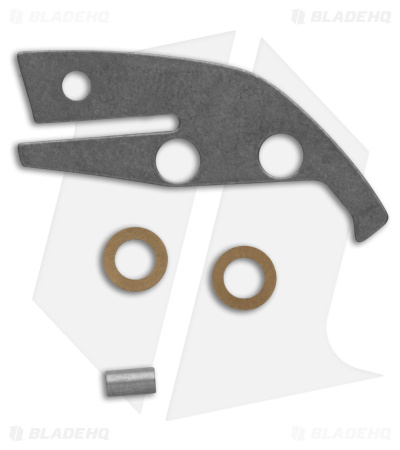 Flytanium Custom Titanium Scales Kit for Spyderco Dragonfly - Stonewash
