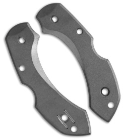 Flytanium Custom Titanium Scales Kit for Spyderco Dragonfly - Stonewash