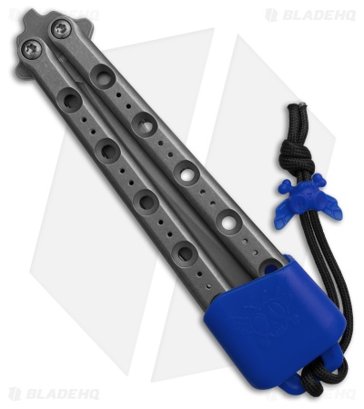 Flytanium Fly One Balisong Knife Stonewash Titanium (4.25" Stonewash)