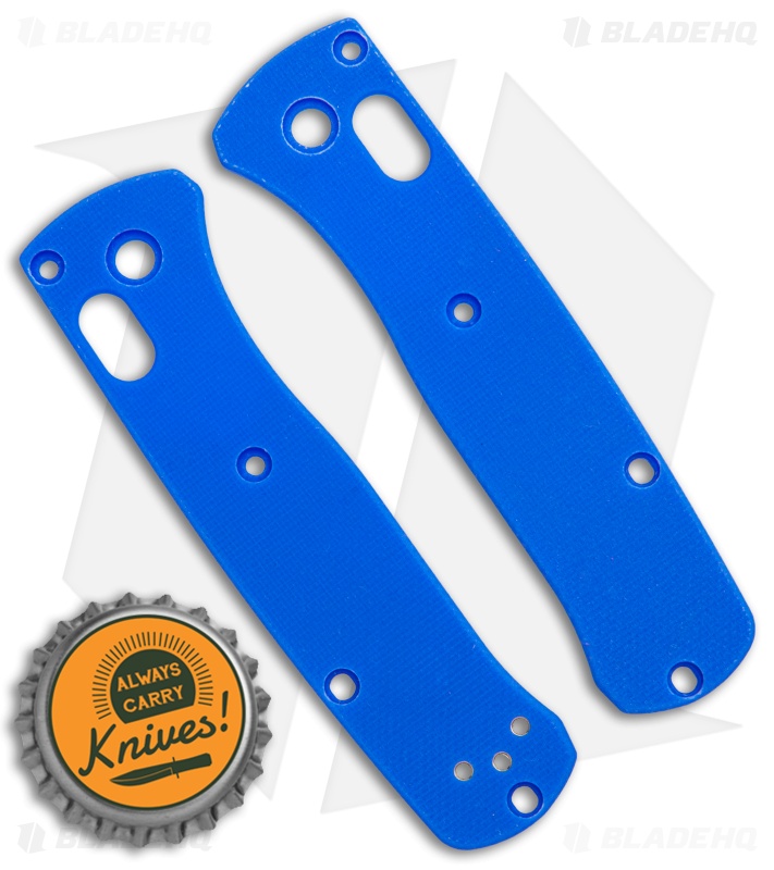 Flytanium Classic G-10 Scales for Benchmade Mini Bugout Knife - Blue