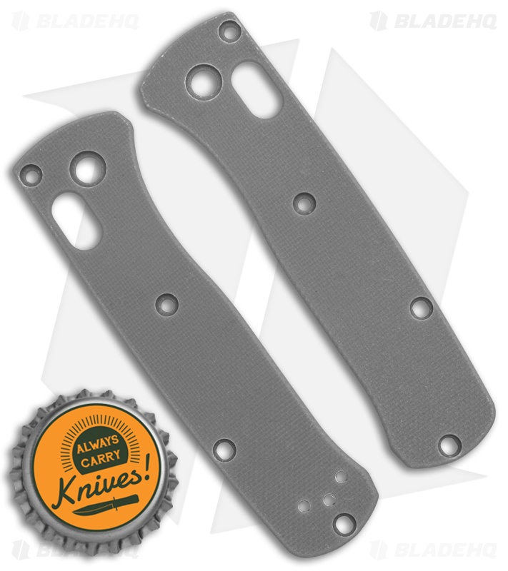Flytanium Classic G-10 Scales for Benchmade Mini Bugout Knife - Gray