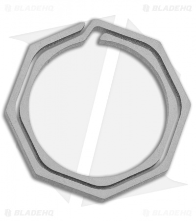 Flytanium Octagonal Titanium Key Ring Keychain 30mm