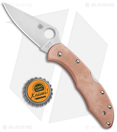 Flytanium Copper Scales + Spyderco Delica Knife (2.9" Satin)