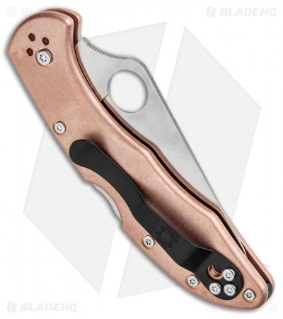 Flytanium Copper Scales + Spyderco Delica Knife (2.9" Satin)