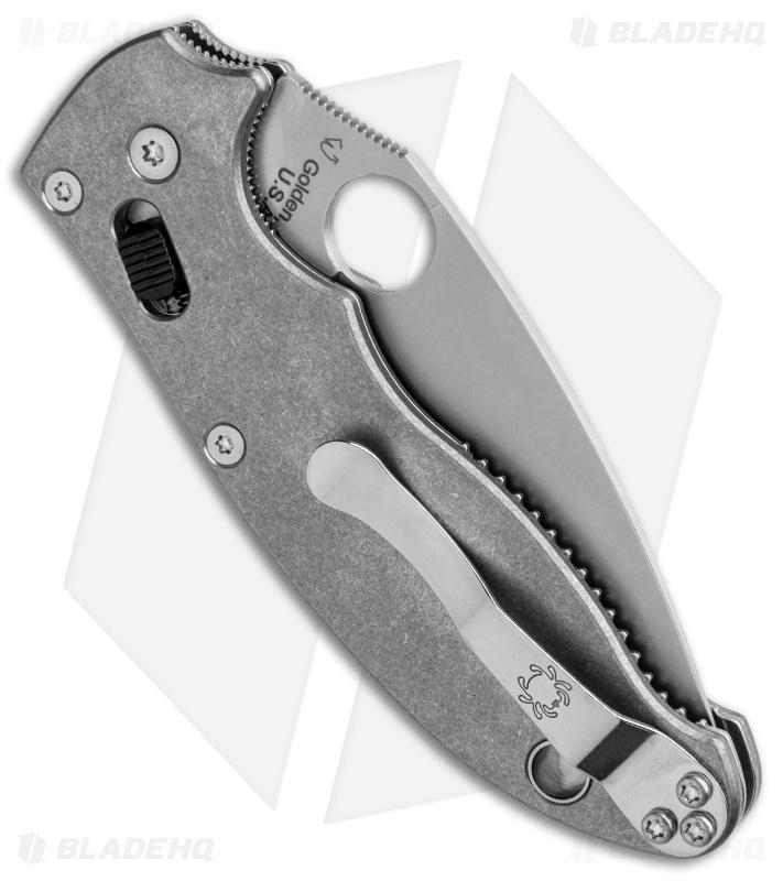 Flytanium Titanium Scales + Spyderco Manix 2 Knife (3.4" Satin)