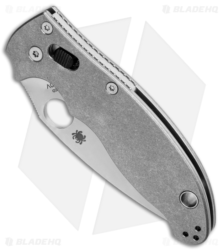 Flytanium Titanium Scales + Spyderco Manix 2 Knife (3.4" Satin)