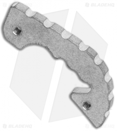 Flytanium Custom Titanium Backspacer for Spyderco Shaman - Stonewash