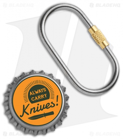 Flytanium Titanium Oval Keyring with Screw Closure