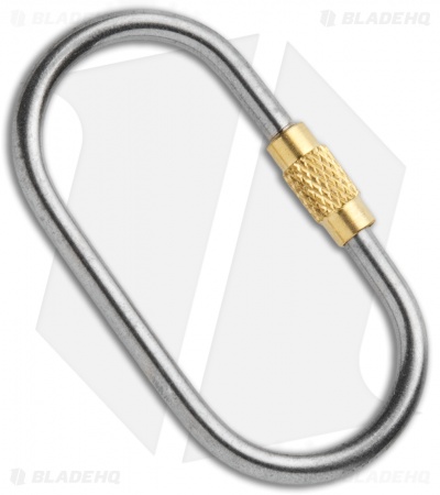Flytanium Titanium Oval Keyring with Screw Closure - Blade HQ