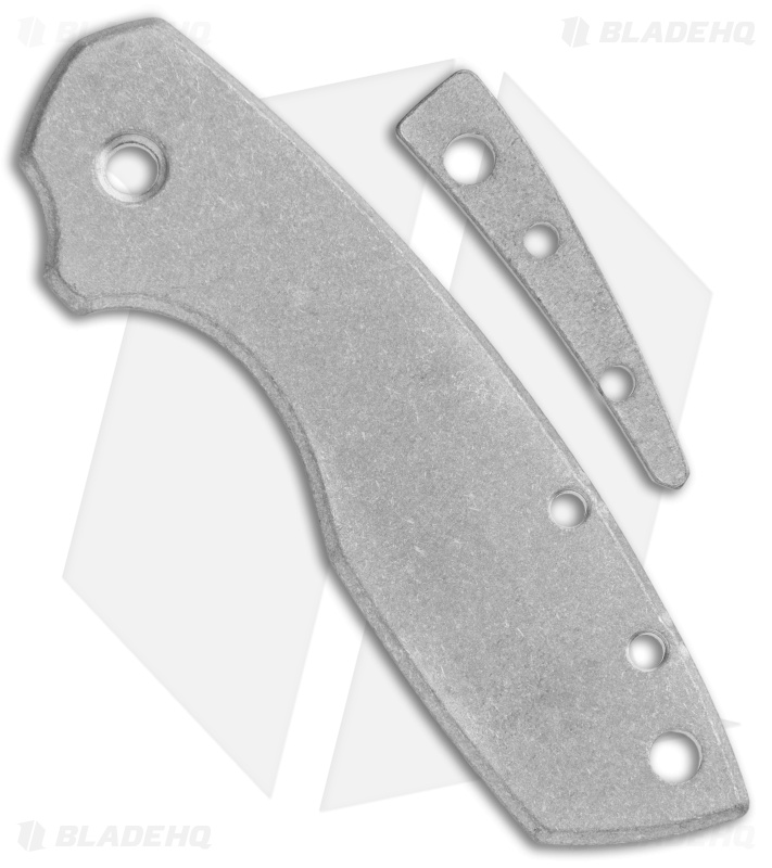 Flytanium Custom Titanium Scale Kit for CRKT Pilar Large - Stonewash