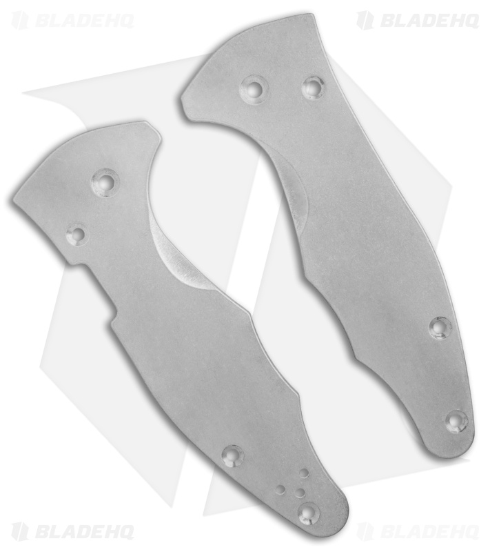 Flytanium Titanium Scales for Spyderco Yojimbo 2 Knife - Antique Stonewash
