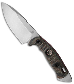 Fobos Knives Alaris 3V Fixed Blade Knife Camo Micarta (5" Stonewash)