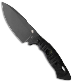 Fobos Knives Alaris 3V Fixed Blade Knife Black/Green Micarta (5" Black)