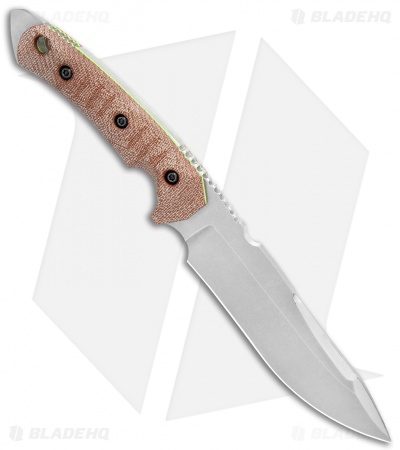 FOBOS Tier1-C Fixed Blade Knife Natural Micarta/Green Liners (6.5" SW)