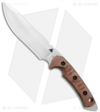 FOBOS Tier1-C Fixed Blade Knife Natural Micarta/Green Liners (6.5" SW)