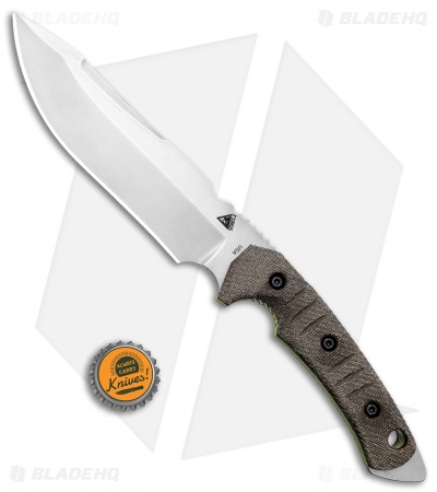 FOBOS Tier1-C Fixed Blade Knife OD Green Micarta/Green Liners (6.5" SW)