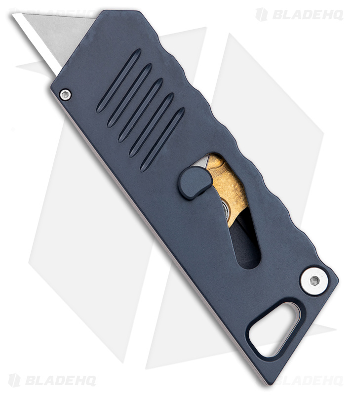 Focus Works Bob The Boxcutter Blue Aluminum - Blade HQ