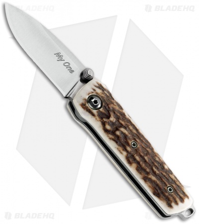 Fox Knives My One 279 Knife Stag (2" Satin) FOX279CE