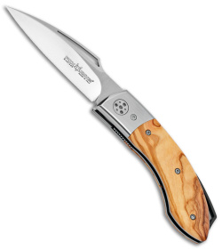 Fox Dream Catcher Liner Lock Knife Olive Wood (3.15" N690Co)