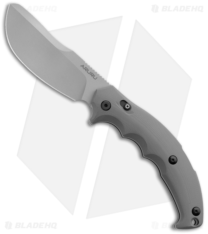 Fox Knives Aruru Folder Lockback Knife Gray G-10 (4.5" Bead Blast)