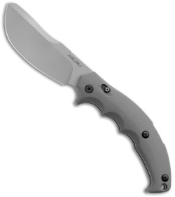 Fox Knives Aruru Folder Lockback Knife Gray G-10 (4.5" Bead Blast)