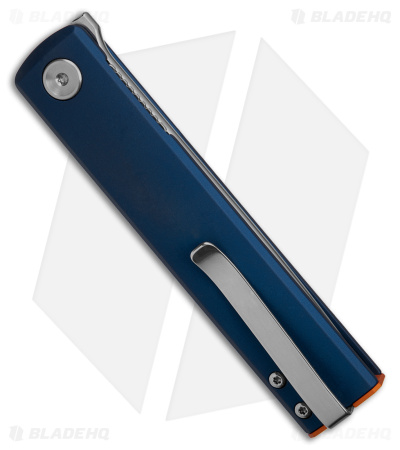 Fox Knives CHNOPS Liner Lock Knife Blue Aluminum w/ Orange (3" Satin)