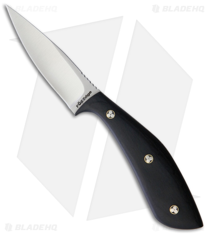 Fox Edge Fixed Blade Fixed Blade Knife Pakkawood Wood (3" Satin)