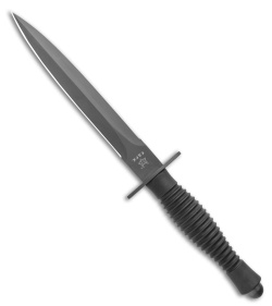 Fox Fairbairn Sykes Fighting Fixed Blade Knife Black Aluminum (6.75&quot; Black) | 124942