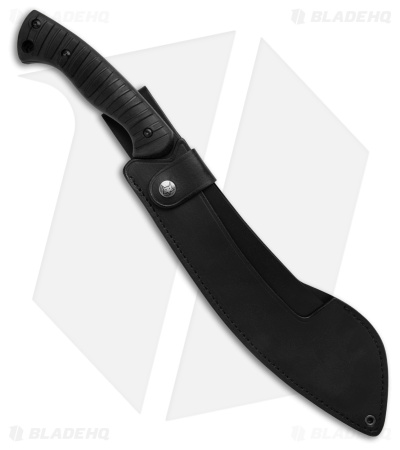 Fox Knives Jungle Parang Machete Fixed Blade Knife Black FRN (10.6" Black)