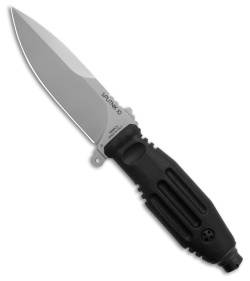 Fox Knives Mars Sputnik 10 Fixed Blade Knife Black TPR (4.75" Satin)  FX-810B 