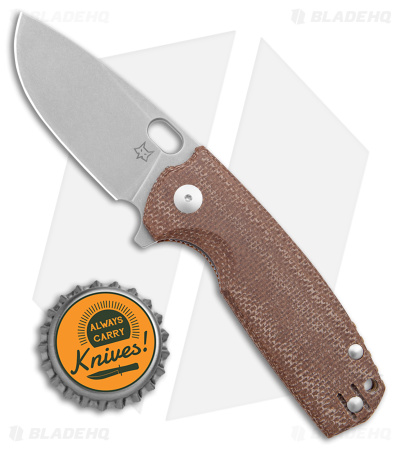 Fox Knives Vox Core Knife Brown Micarta Stonewash