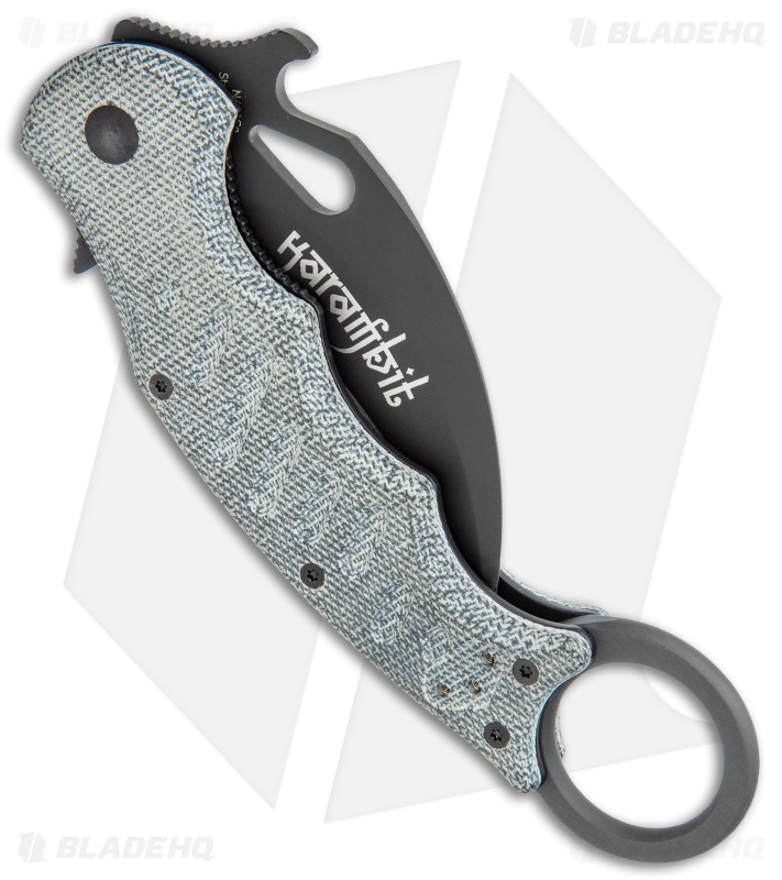Fox Knives Karambit Folding Knife Black Micarta (3.1" Black) FOX479MIB