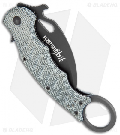 Fox Knives Karambit Folding Knife Black Micarta (3.1" Black) FOX479MIB