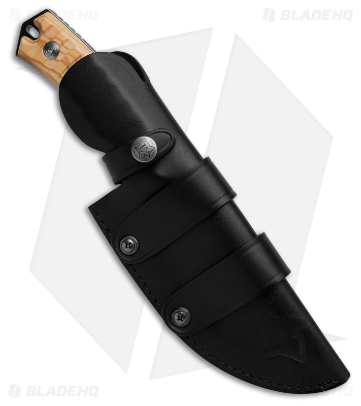 Fox Knives Oxylos Fixed Blade Knife Wood Satin