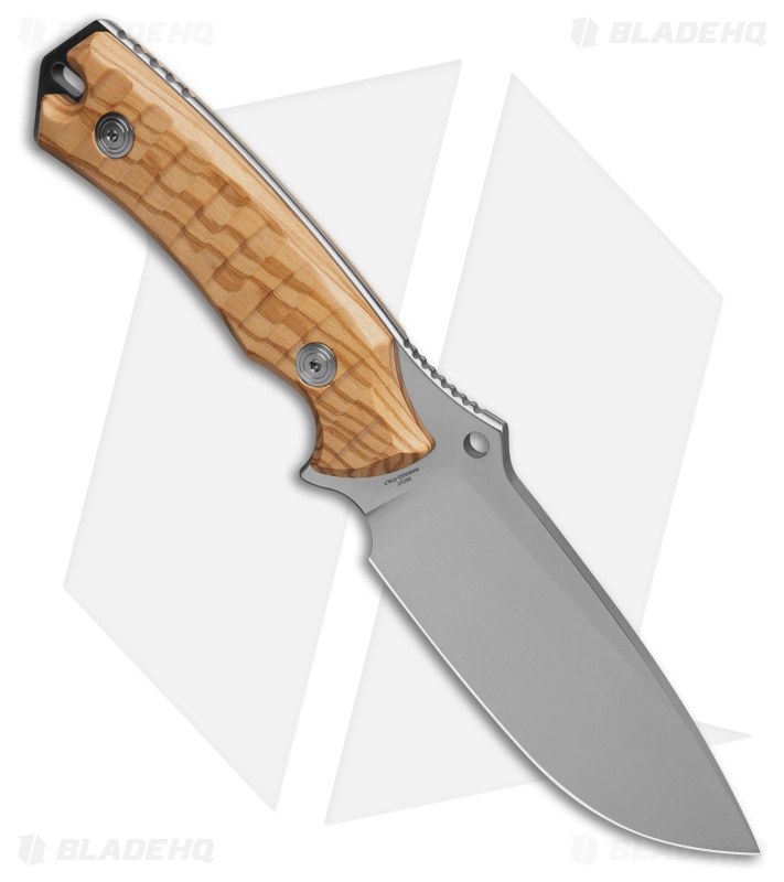 Fox Knives Oxylos Fixed Blade Knife Wood (4.6" Satin)