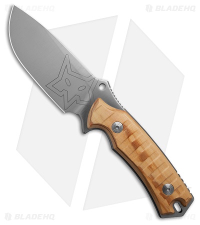 Fox Knives Oxylos Fixed Blade Knife Wood (4.6" Satin)