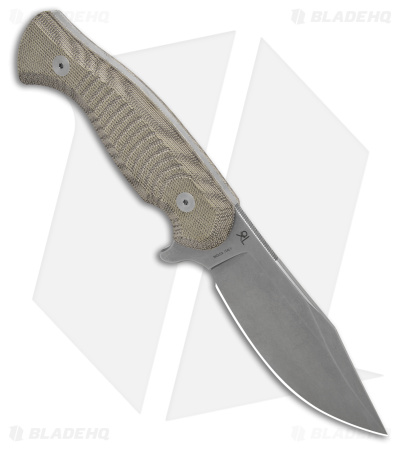 Fox Knives Van Poppel Eastwood Tiger Micarta OD Green (4.50" Stonewash)