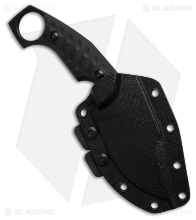 Fox Knives Monky Tumber Fixed Blade Knife Black G-10 (3.6" Black)