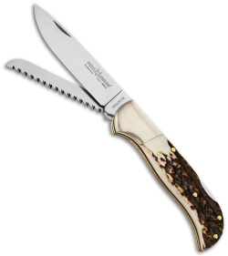 Fox Knives Multi-Hunter 2 Lockback Knife Stag (4.5" Satin)