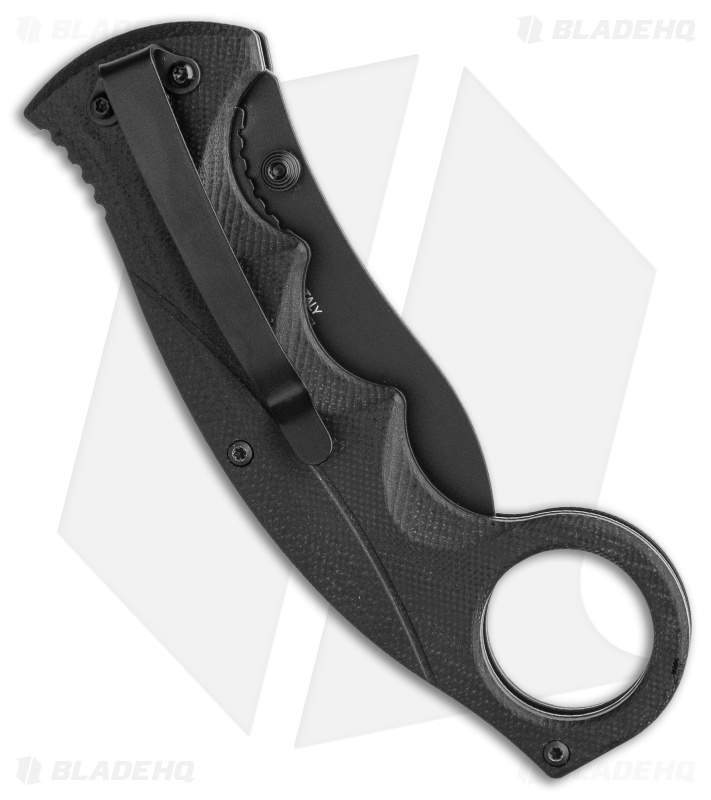 Fox Knives Russ Kommer Alaska Hunter Liner Lock Knife Black G-10 (2.9" Black)