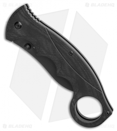 Fox Knives Russ Kommer Alaska Hunter Liner Lock Knife Black G-10 (2.9" Black)