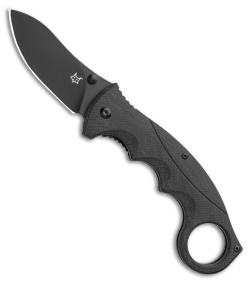 Fox Knives Russ Kommer Alaska Hunter Liner Lock Knife Black G-10 (2.9" Black)