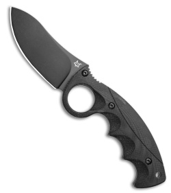 Fox Knives Russ Kommer Alaska Hunter Fixed Blade Knife Black G-10 (3.6" Black)