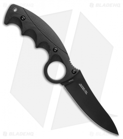 Fox Knives Russ Kommer Alaska Hunter Fixed Blade Knife Black G-10 (4.25" Black)