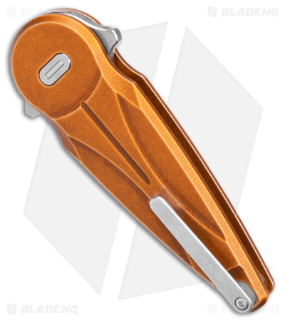 Fox Saturn Folding Knife Copper Aluminum (2.6" Stonewash) FX-551 ALCO