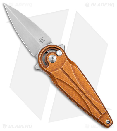 Fox Saturn Folding Knife Copper Aluminum (2.6" Stonewash) FX-551 ALCO