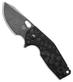 Fox Knives Jesper Voxnaes Suru Frame Lock Knife Blk Carbon Fiber (2.4" Damascus)